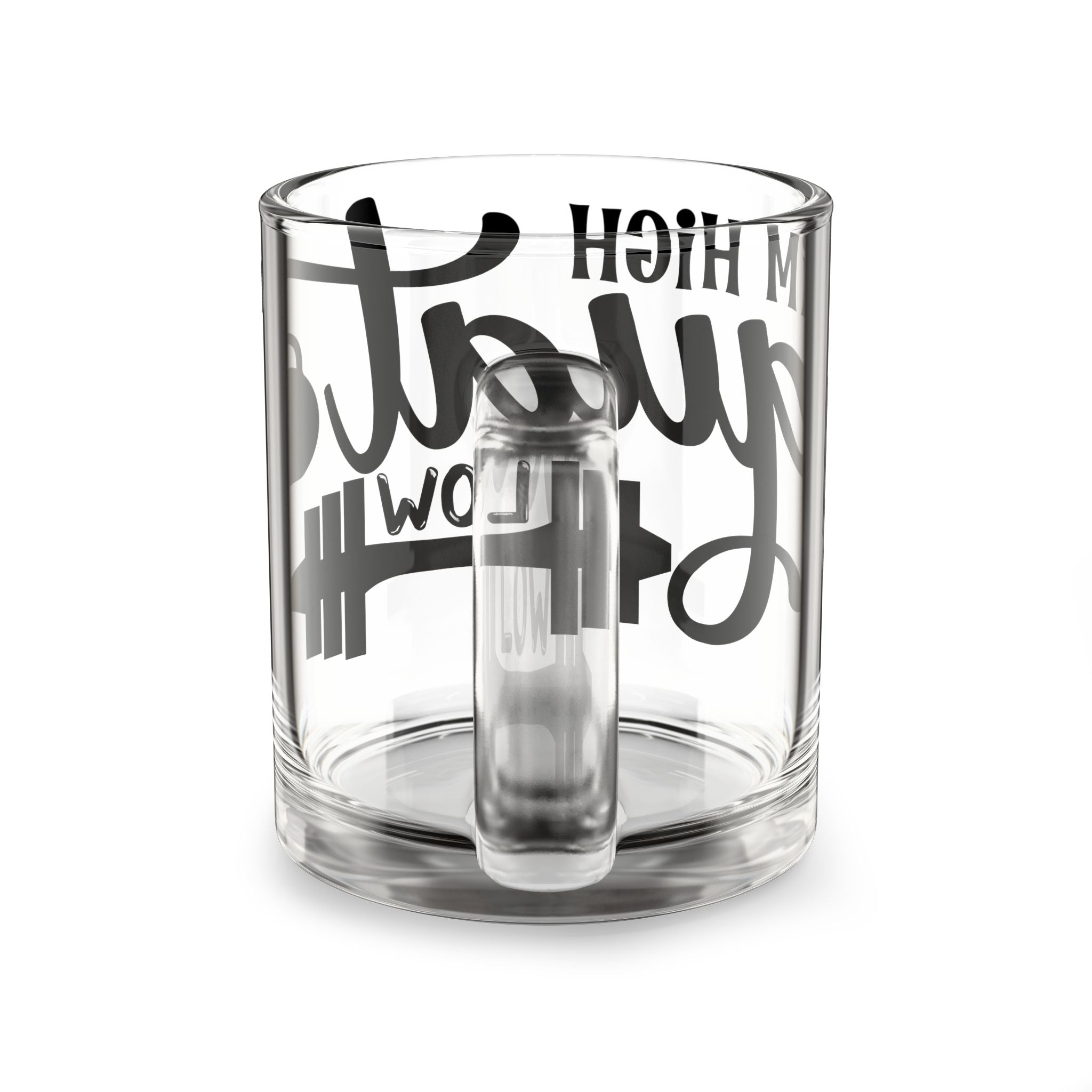 Graduation Glass Mug — "Aim High, Graduate" 10oz Keepsake