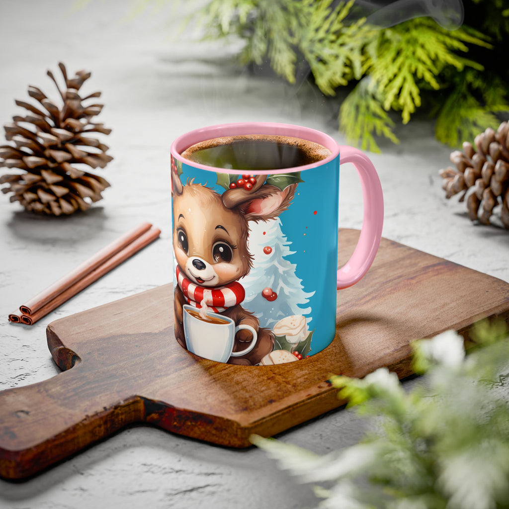 Cute Christmas Reindeer Coffee Mug (11oz & 15oz)