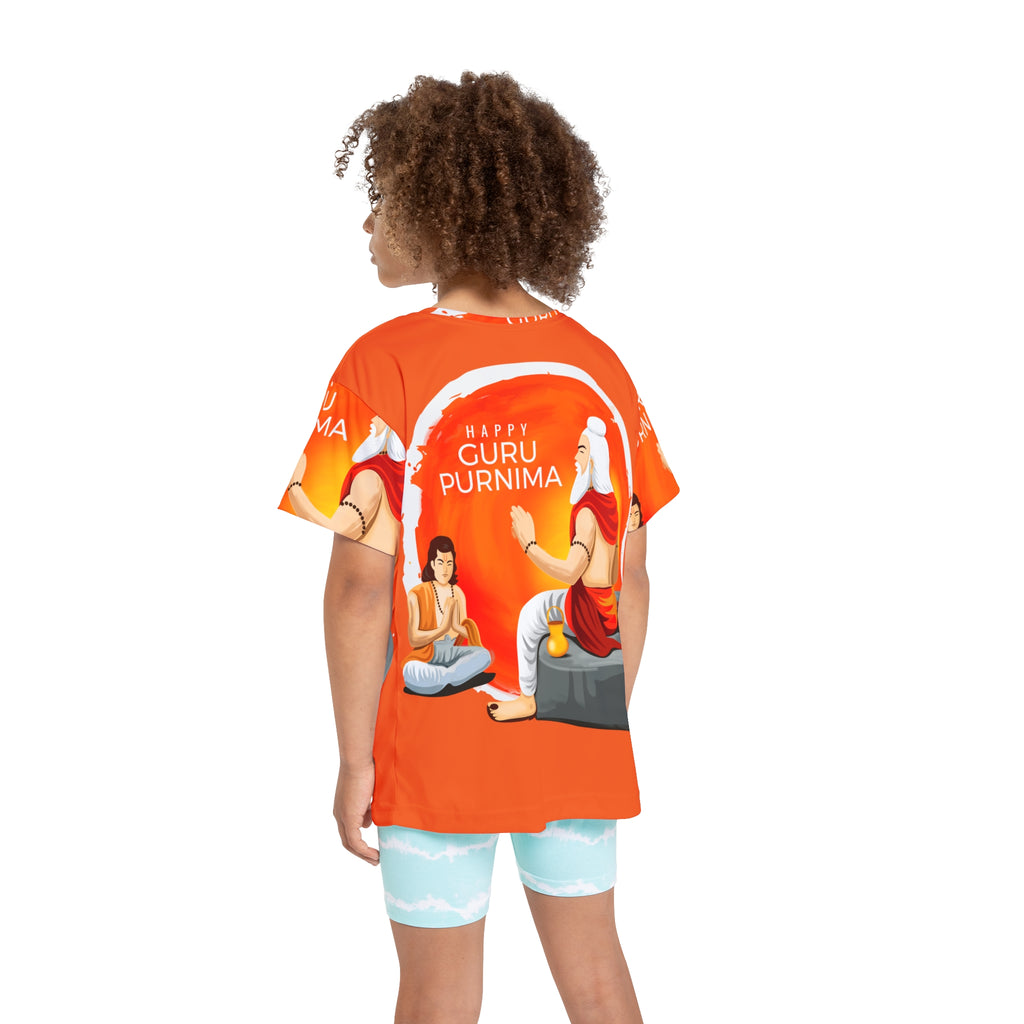 Kids Jersey — Happy Guru Purnima All-Over Print Sports Tee