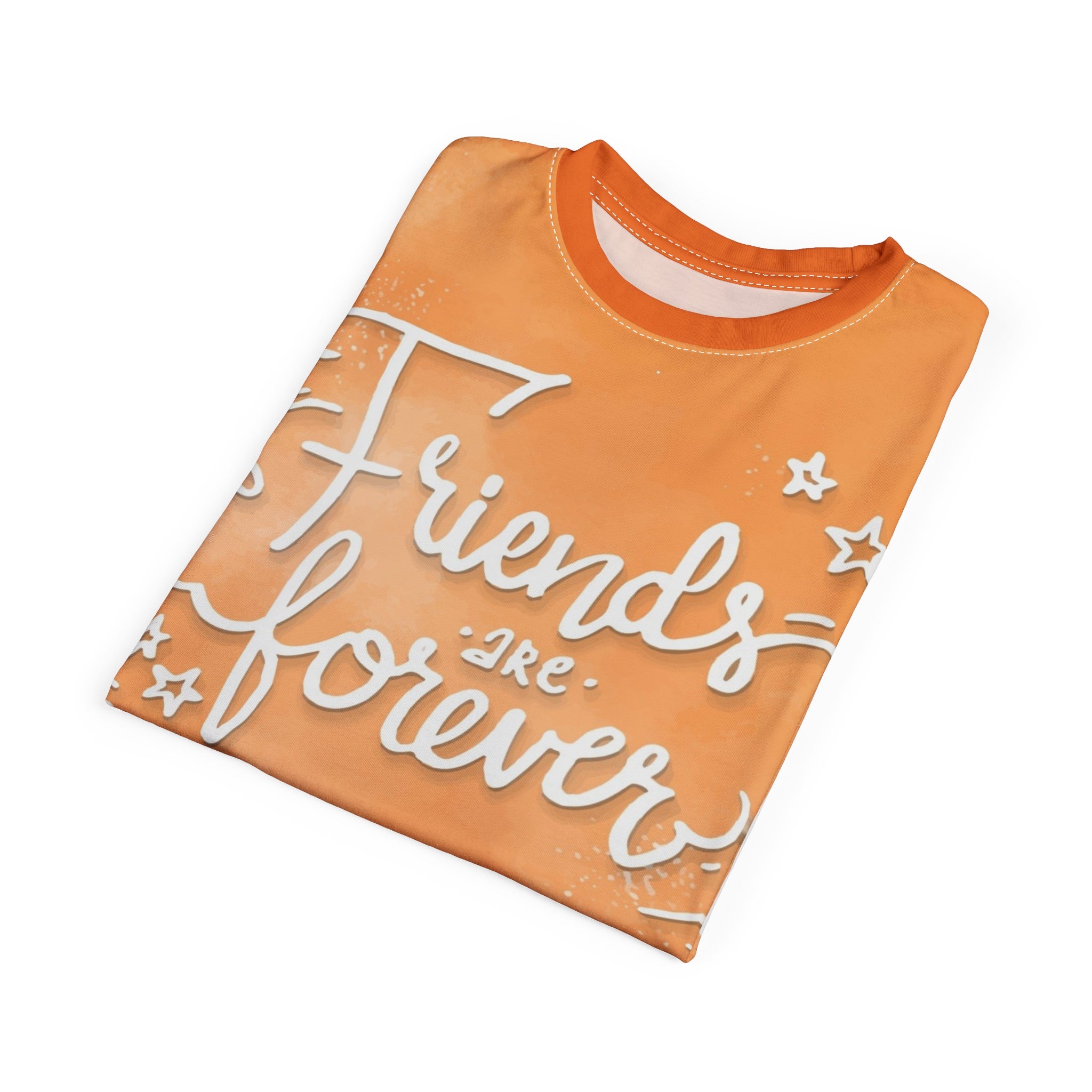 Friends Are Forever Tee — Orange Fist Bump Friendship T-Shirt