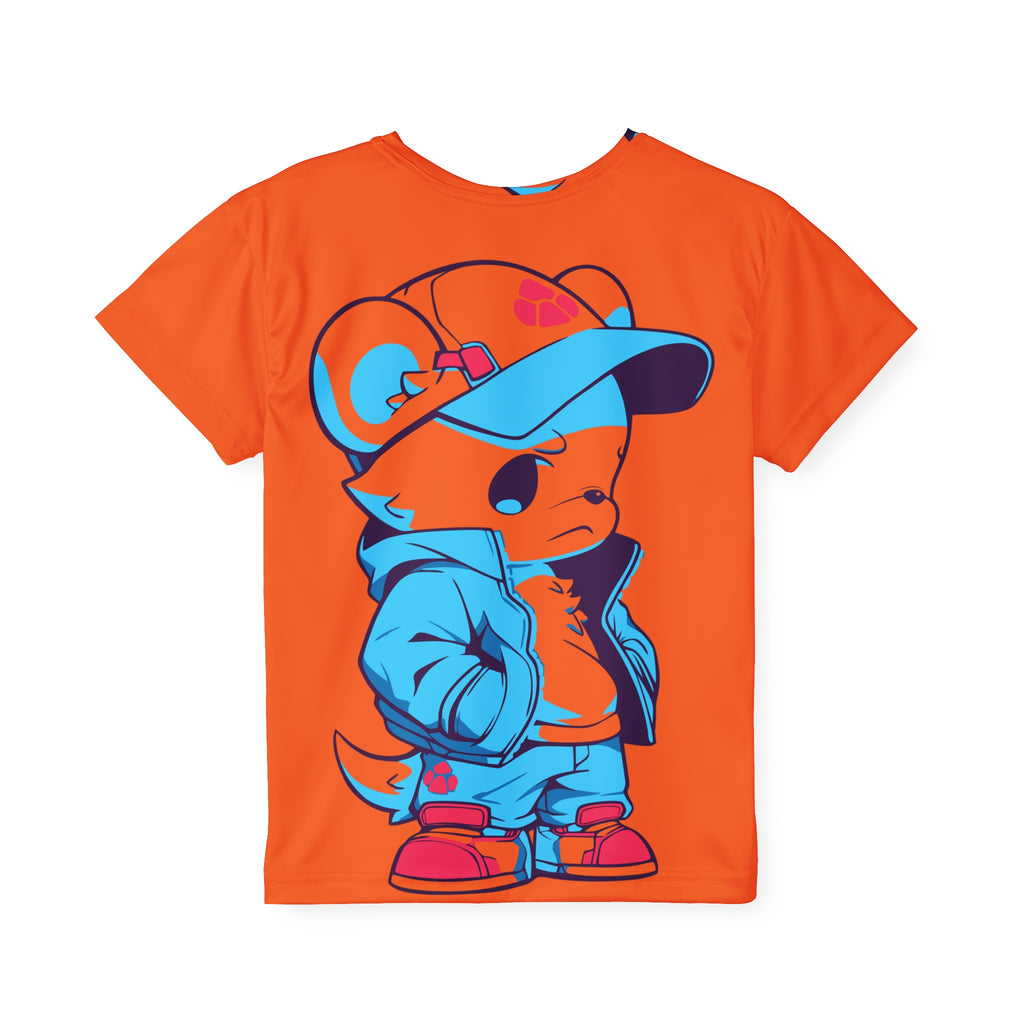 Kids Jersey — Cute Streetwear Cartoon Mouse Graphic Tee (All-Over Print)
