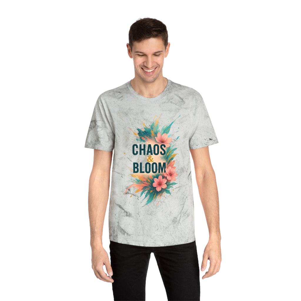 Unisex Bohemian Floral T-Shirt, Chaos & Bloom Tee, Summer Shirt, Gift for Nature Lovers, Trendy Casual Wear, Unique Statement Tee