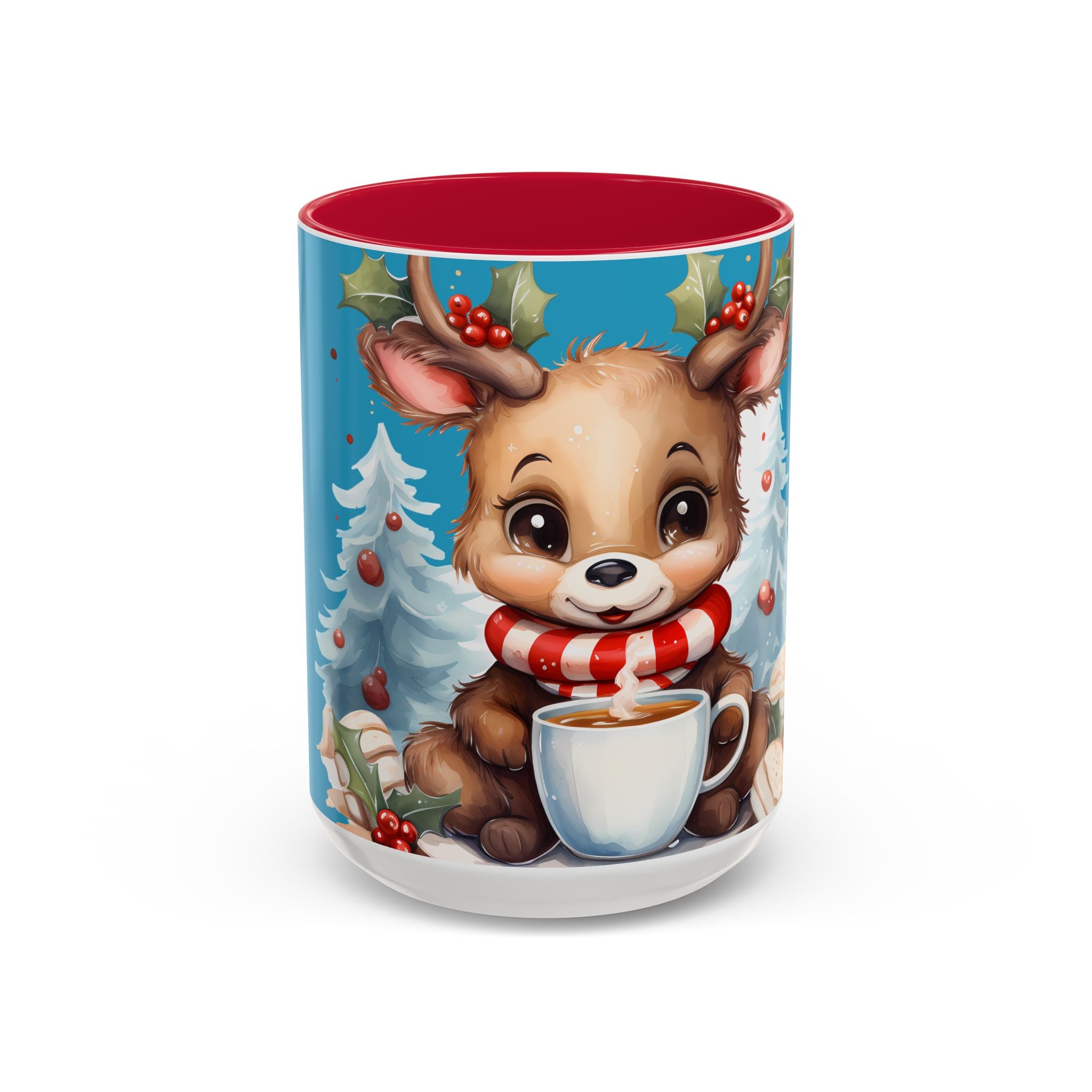 Cute Christmas Reindeer Coffee Mug (11oz & 15oz)
