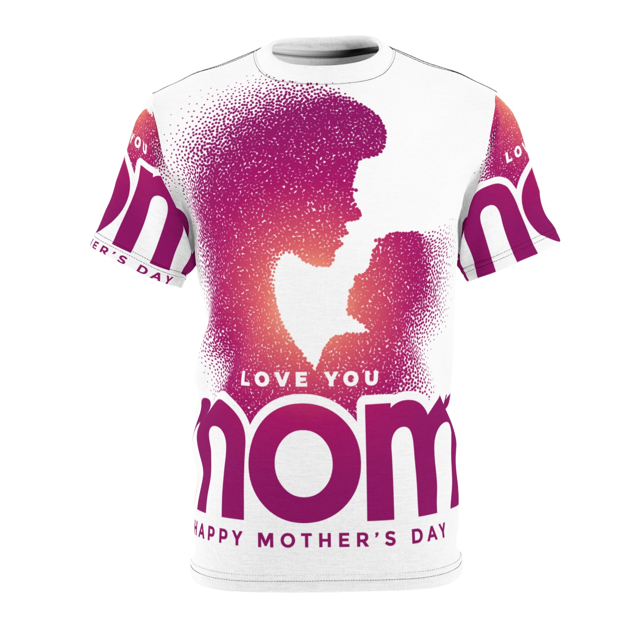 Mother's Day 'Love You Mom' All-Over Print Tee