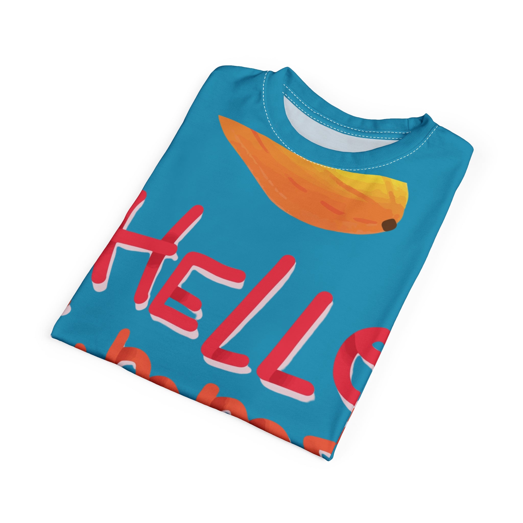 Hello Summer Tee — Tropical Fruit All-Over Print T-Shirt