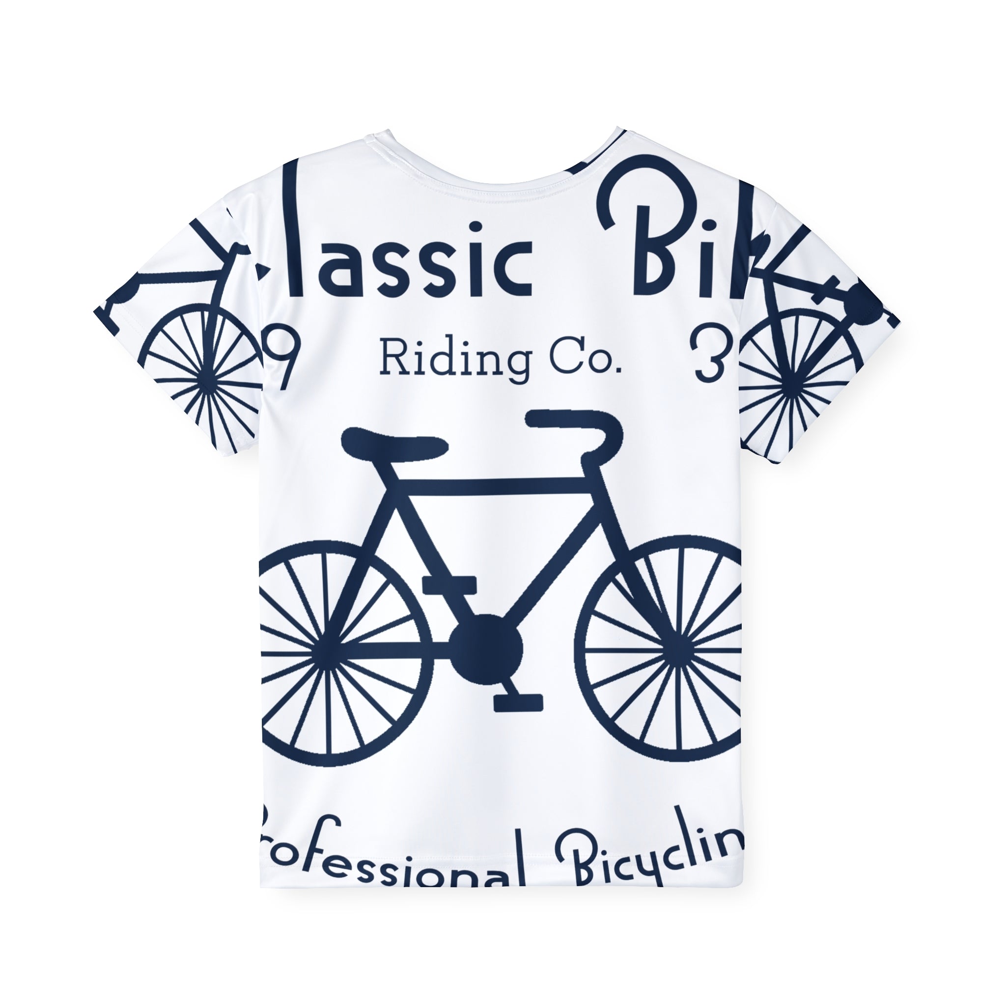Kids Bicycle Jersey – 'Classic Bike Riding Co.' All-Over Print Shirt