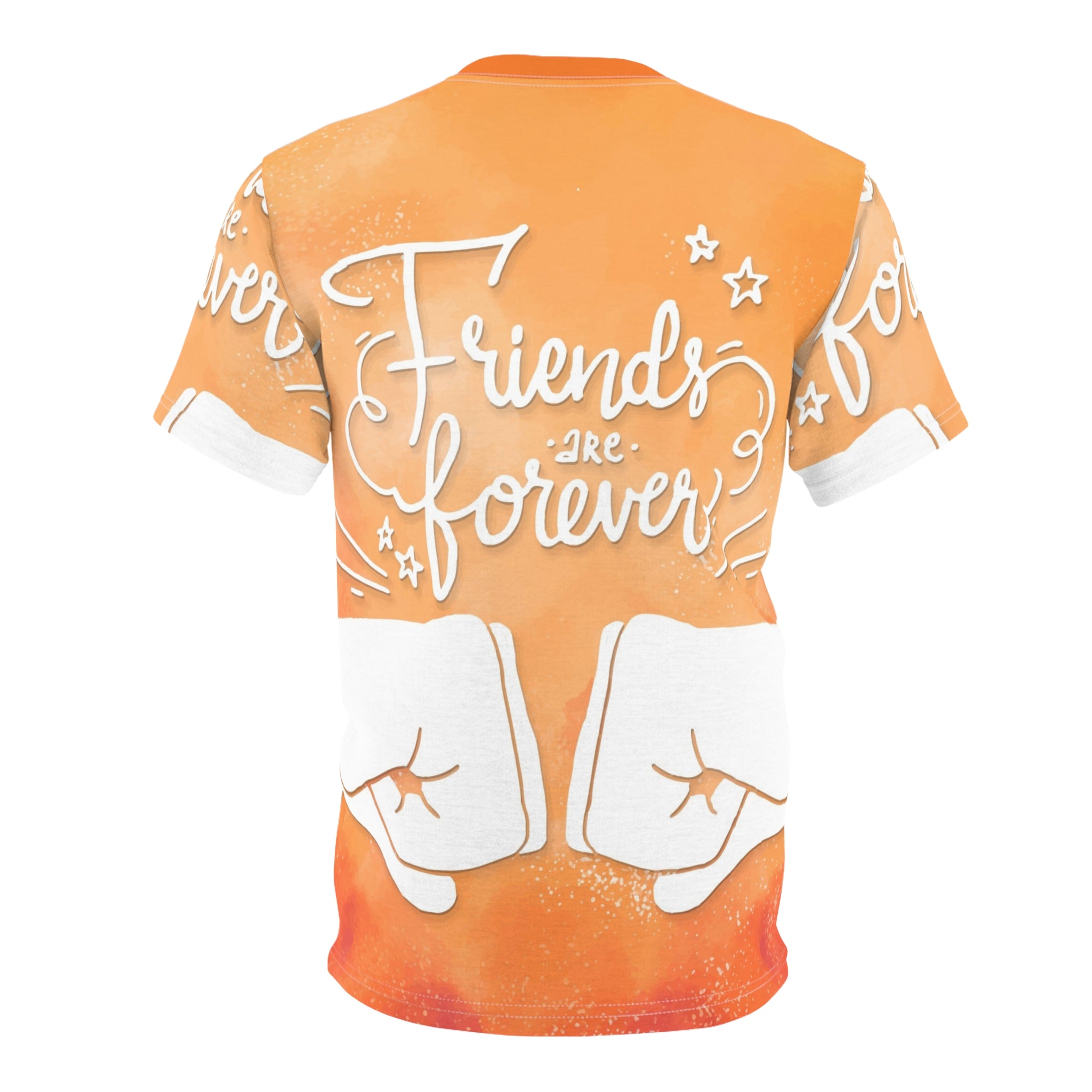 Friends Are Forever Tee — Orange Fist Bump Friendship T-Shirt