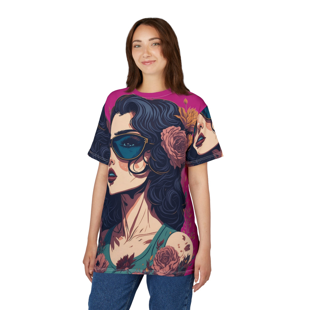 Retro Floral Sunglasses Art Tee