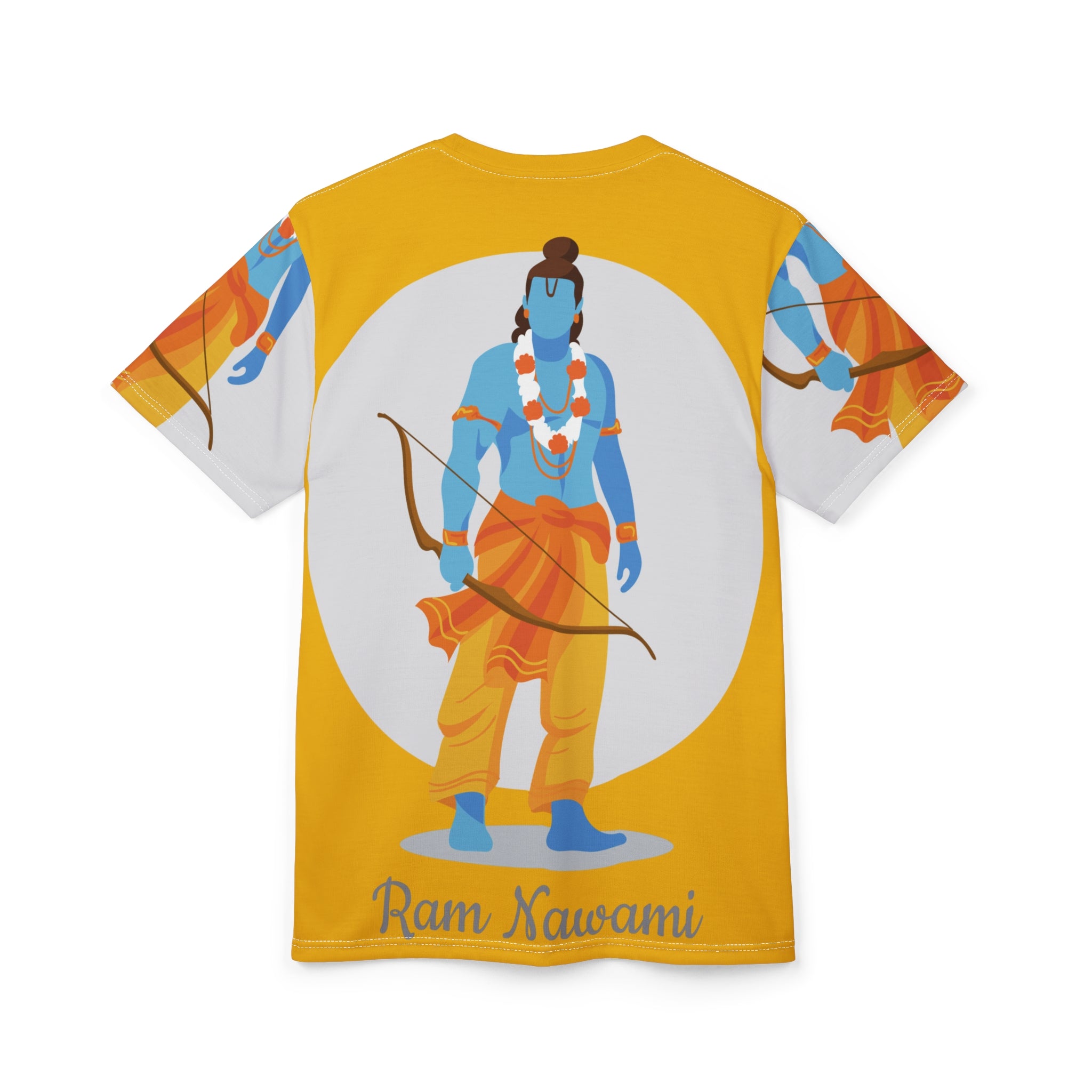 Ram Navami Graphic Tee — Lord Rama Illustration All-Over Print