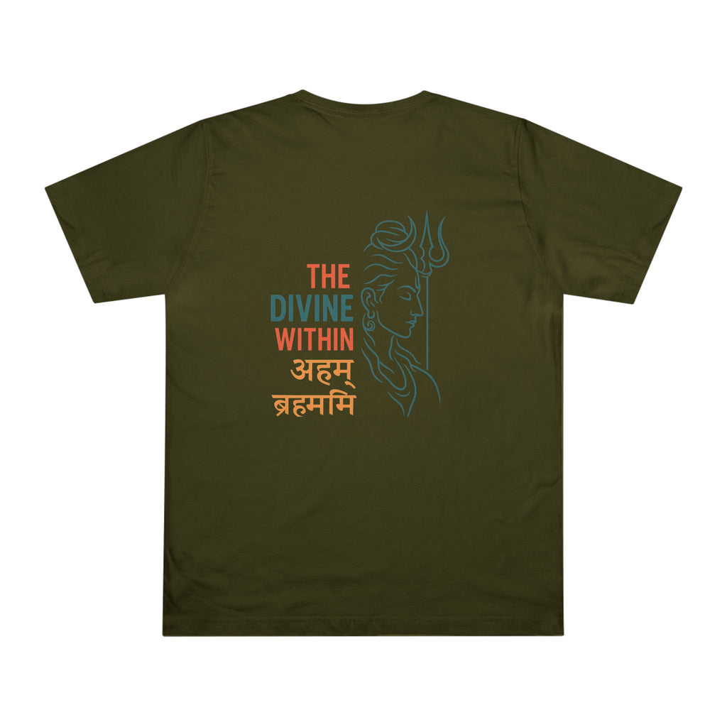 Spiritual Unisex T-shirt, Meditative Tee, Yoga Apparel, Divine Design Shirt, Gift for Mindfulness, Festival Wear