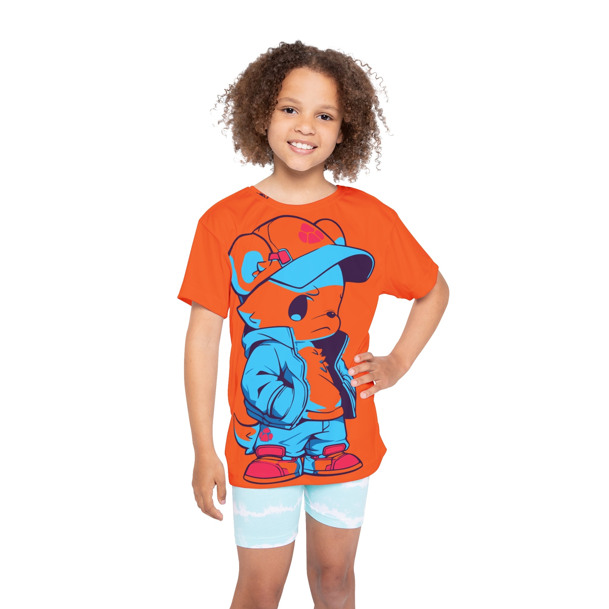 Kids Jersey — Cute Streetwear Cartoon Mouse Graphic Tee (All-Over Print)