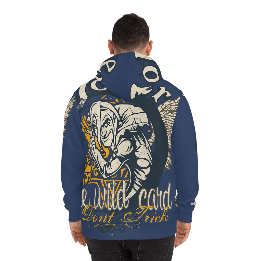 Joker Wildcard Graphic Hoodie — 'The Wild Card, Don't Trick' All-Over Print
