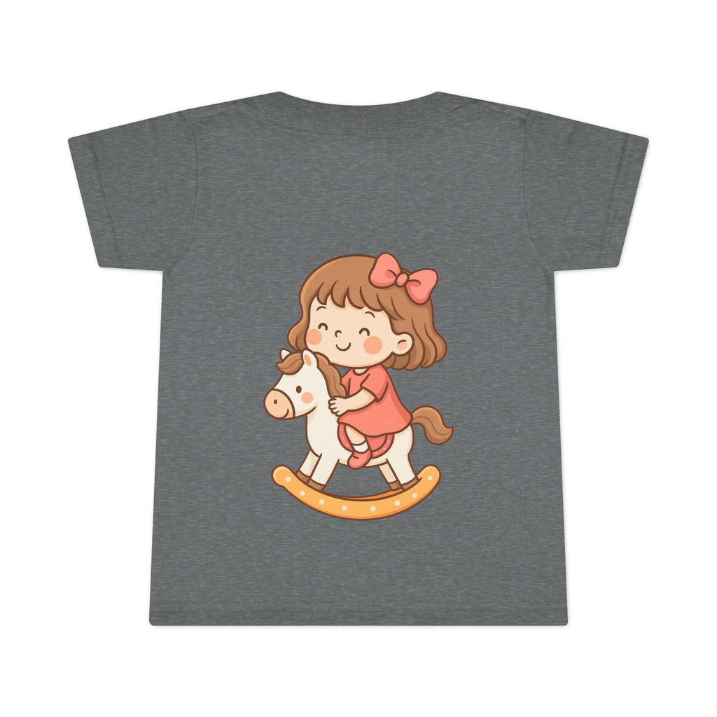 Toddler T-Shirt with Adorable Rocking Horse Design, Cute Kids Shirt, Baby Shower Gift, Playtime Outfit, Toddler Apparel
