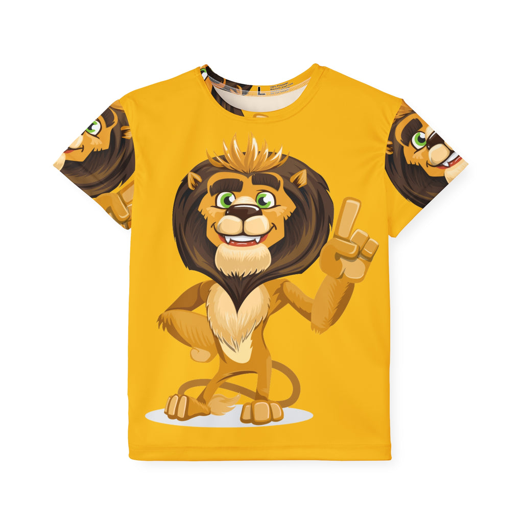 Kids Lion Jersey — Cute Champion Graphic All-Over Print Tee