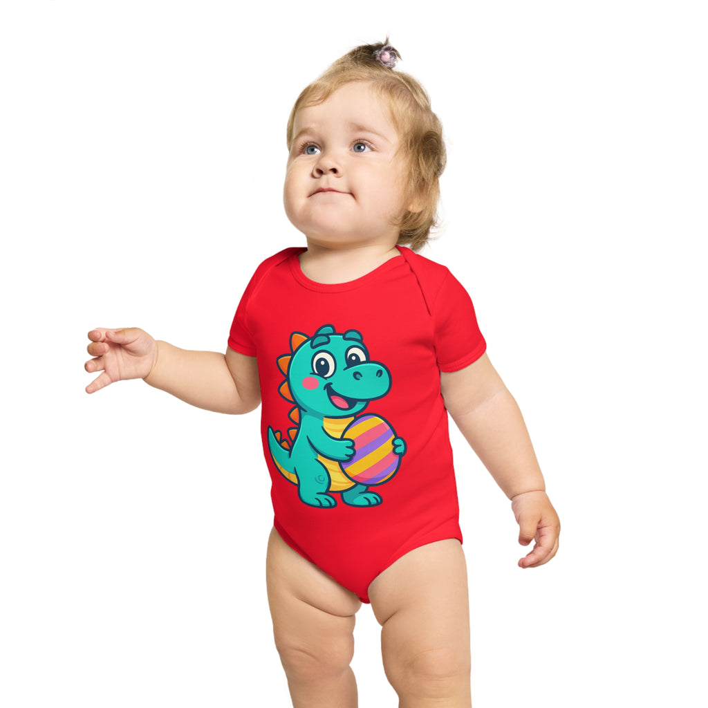 Cute Dinosaur Baby Bodysuit, Infant Onesie, Toddler Outfit, Baby Shower Gift, Easter Celebration Clothes, Adorable Baby Apparel