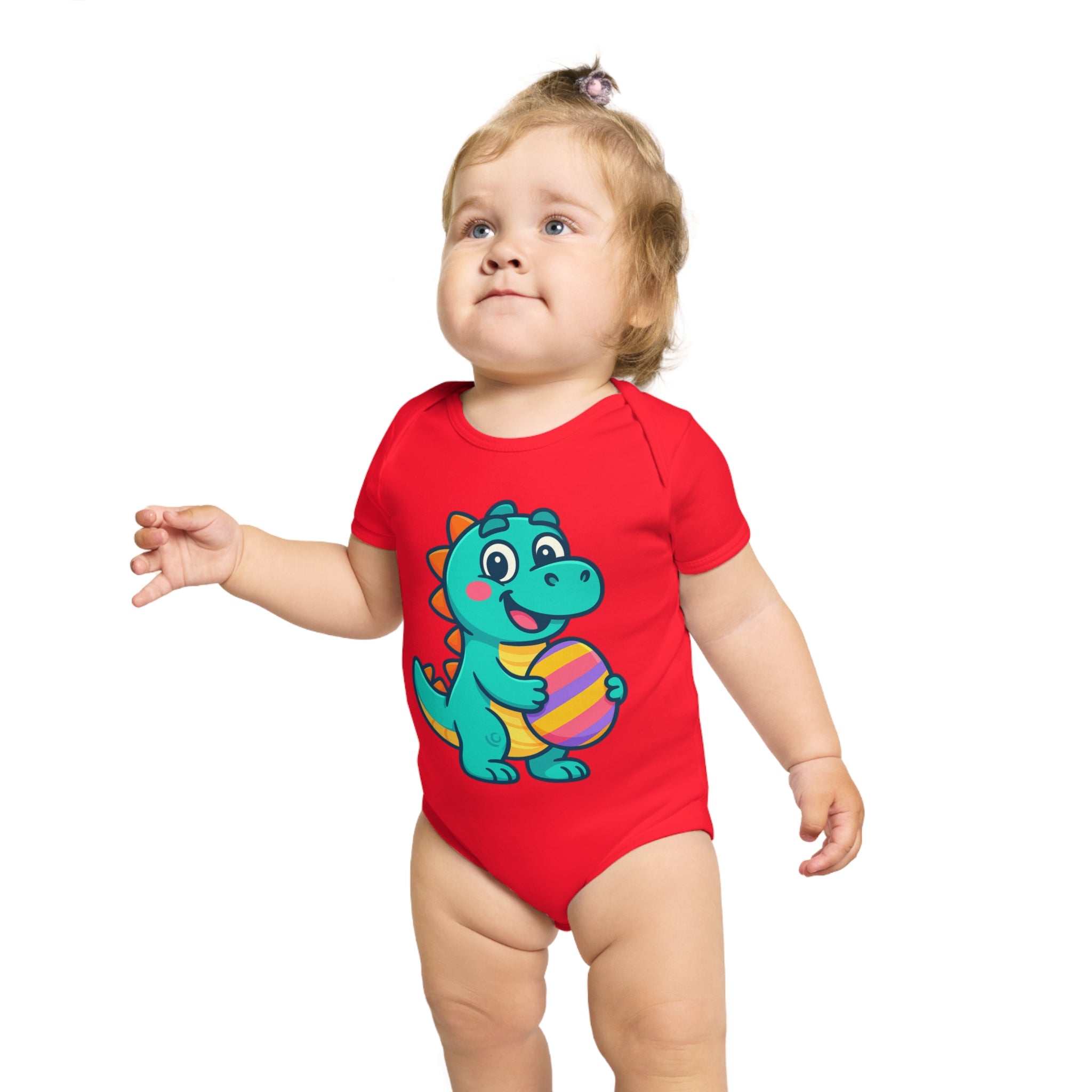 Cute Dinosaur Baby Bodysuit, Infant Onesie, Toddler Outfit, Baby Shower Gift, Easter Celebration Clothes, Adorable Baby Apparel