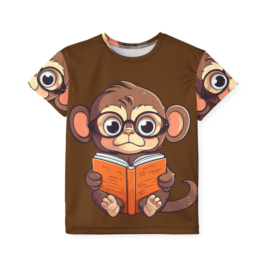 Kids Jersey — Cute Monkey Reading Book All-Over Print