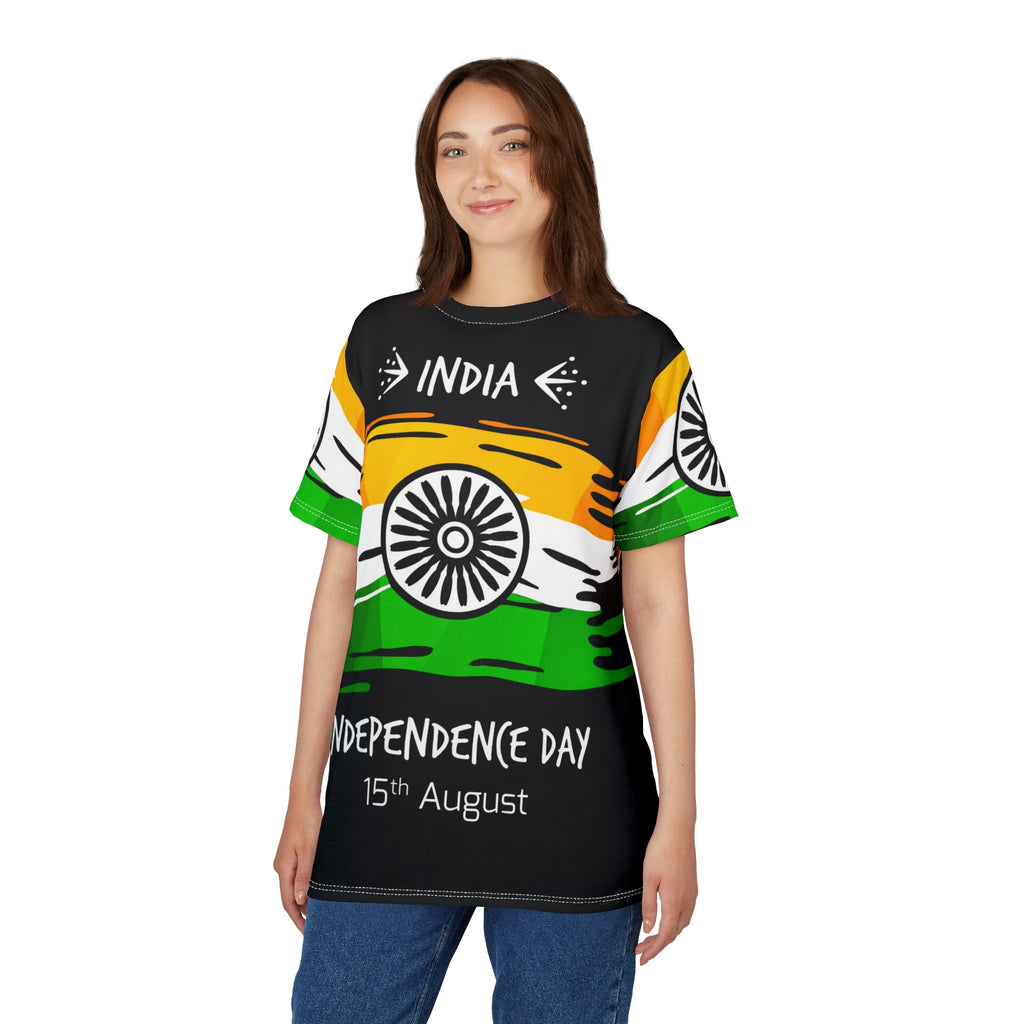 India Independence Day T-Shirt – Tricolor Flag Design (15th August)