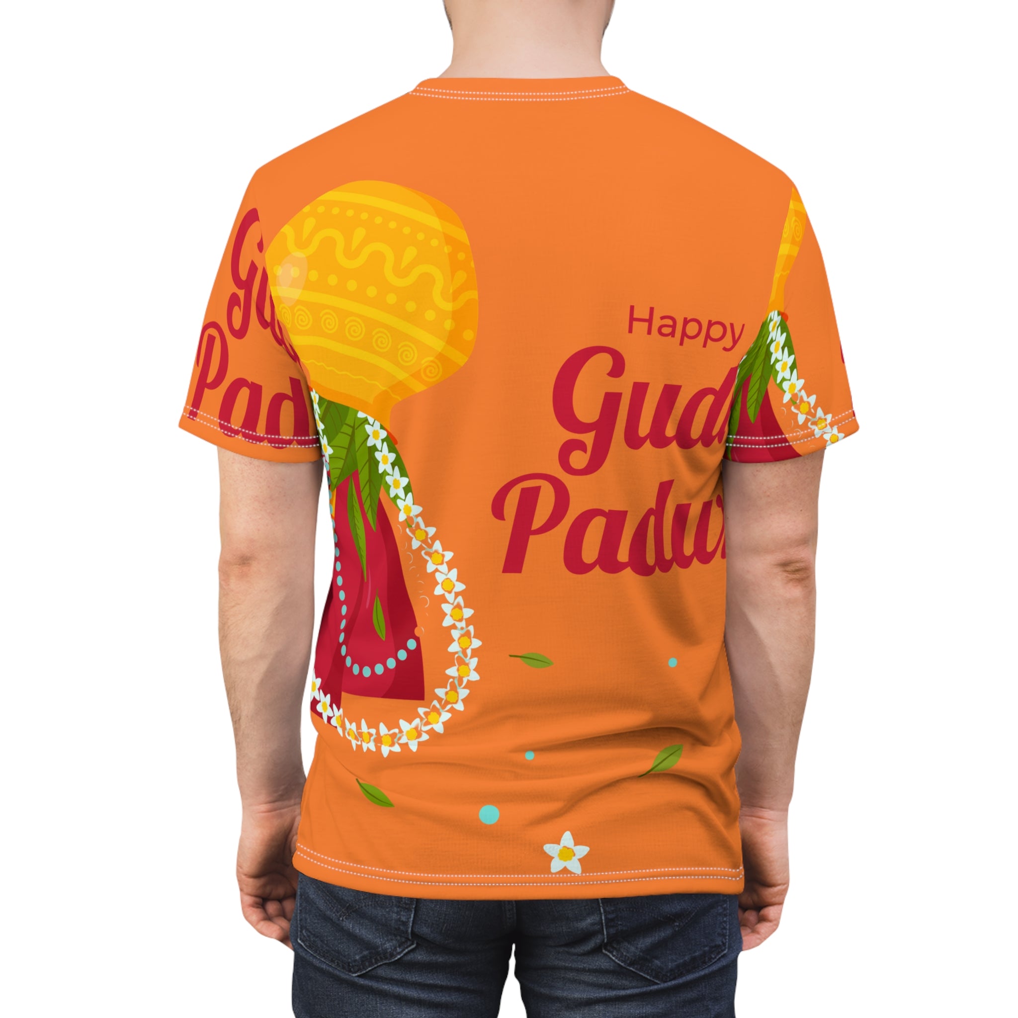 Happy Gudhi Padwa All-Over Print Tee
