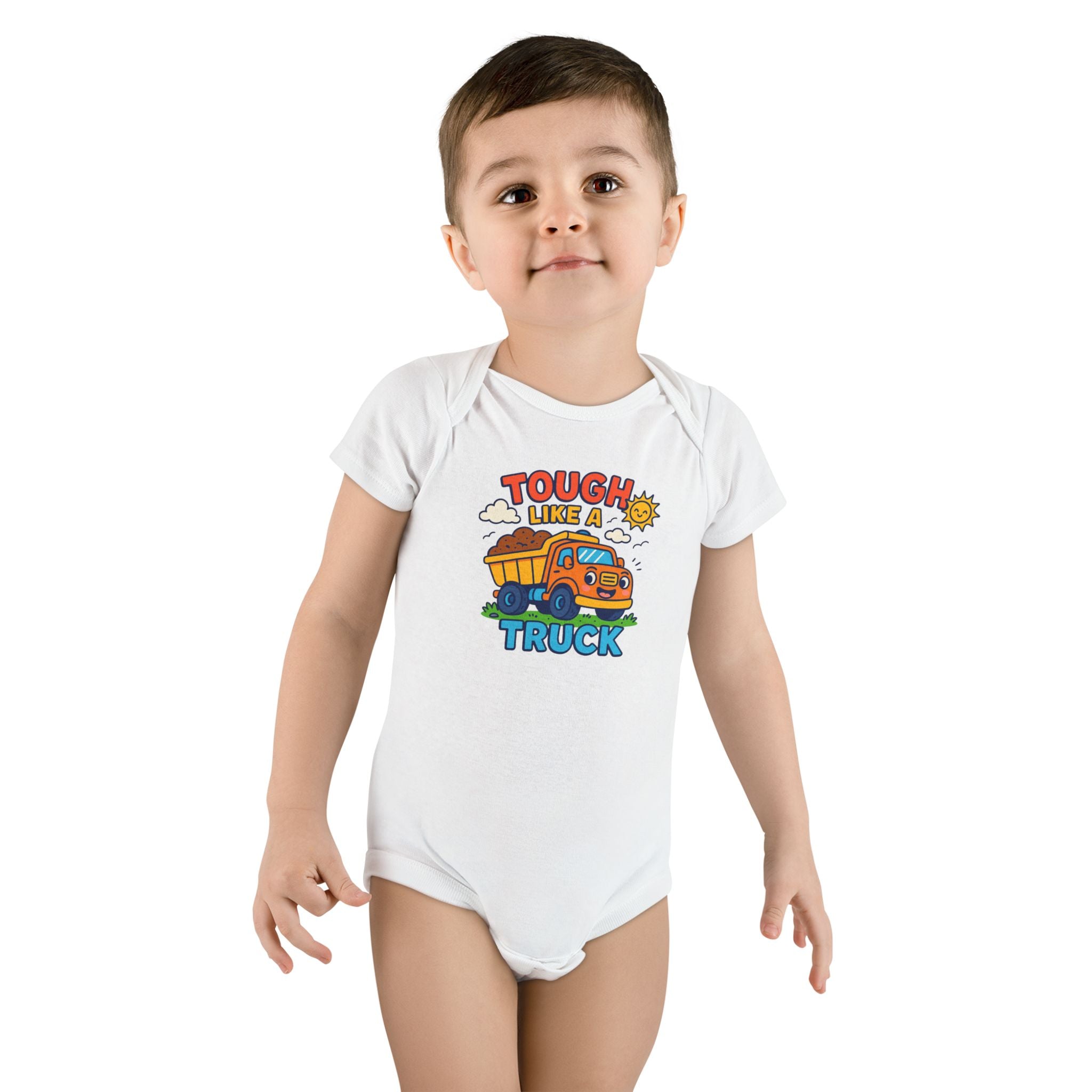Tough Like a Truck Baby Onesie, Infant Clothing, Gift for New Parents, Baby Shower Gift, Cute Baby Outfit, Fun Toddler Apparel