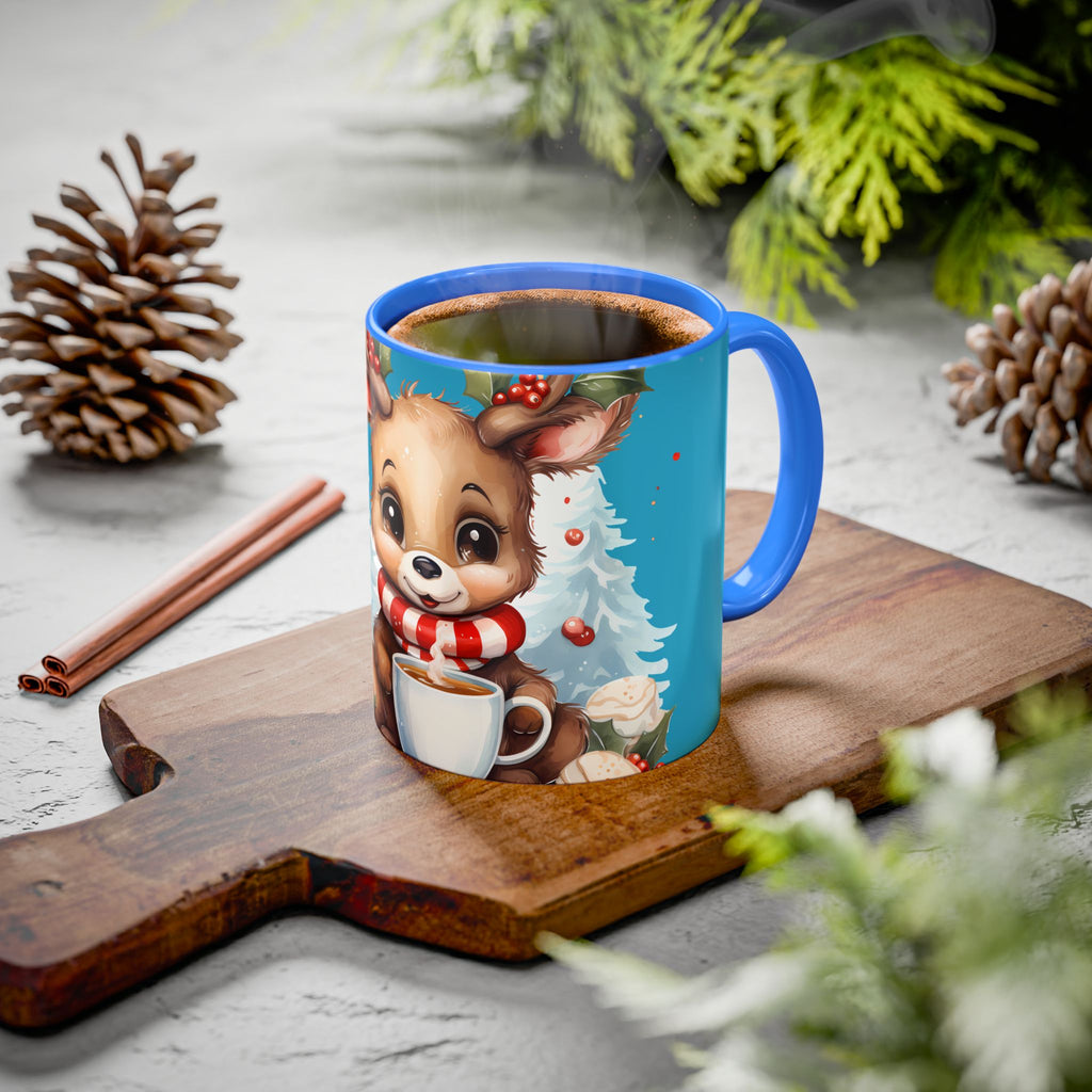 Cute Christmas Reindeer Coffee Mug (11oz & 15oz)