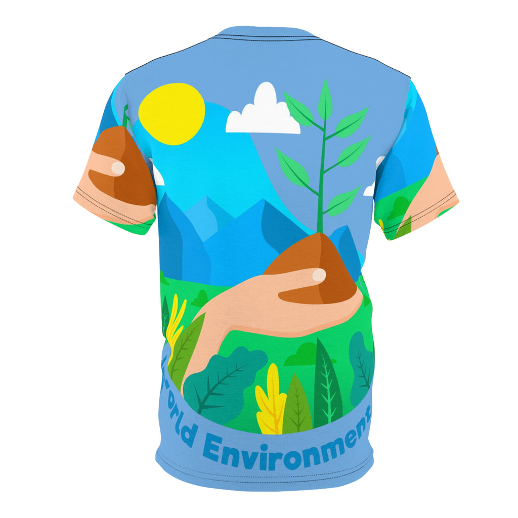Environment Day Tee – Hand Planting Seedling Graphic Shirt