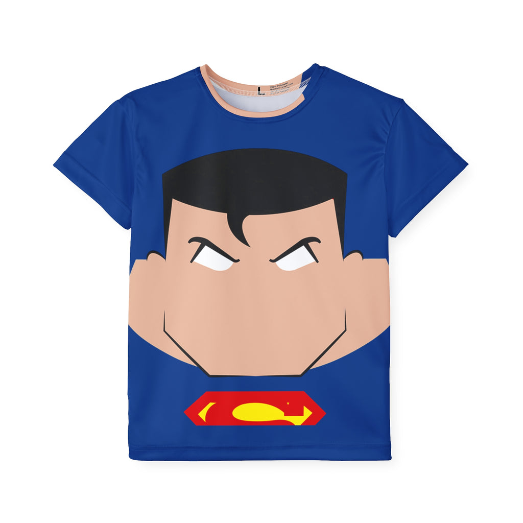 Kids Jersey — Superhero Face Graphic All-Over Print