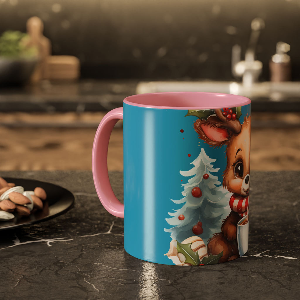 Cute Christmas Reindeer Coffee Mug (11oz & 15oz)