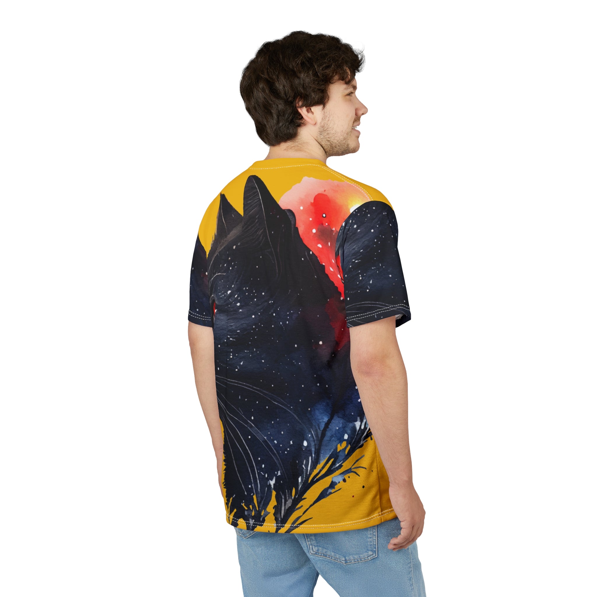 Galactic Cat Unisex Cut & Sew Tee
