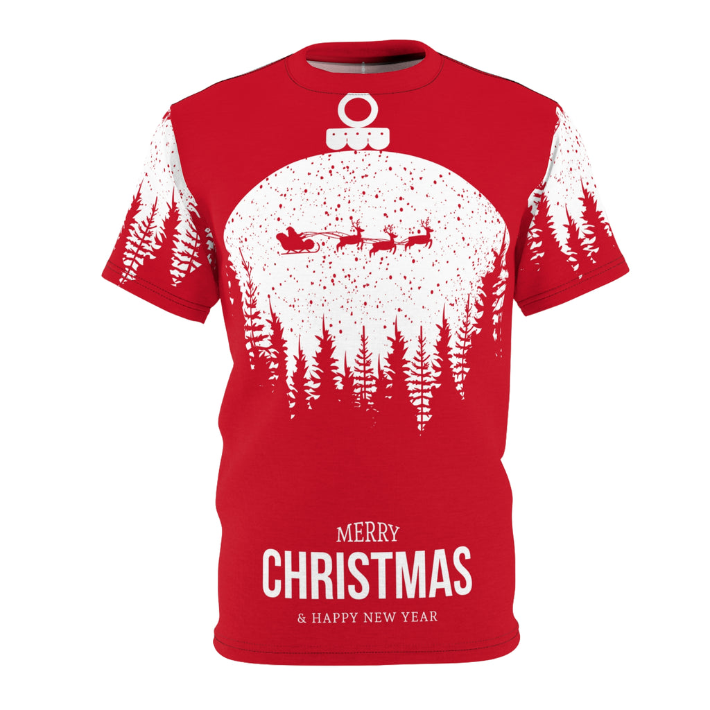 Christmas Ornament Tee — 'Merry Christmas & Happy New Year' Holiday T‑Shirt