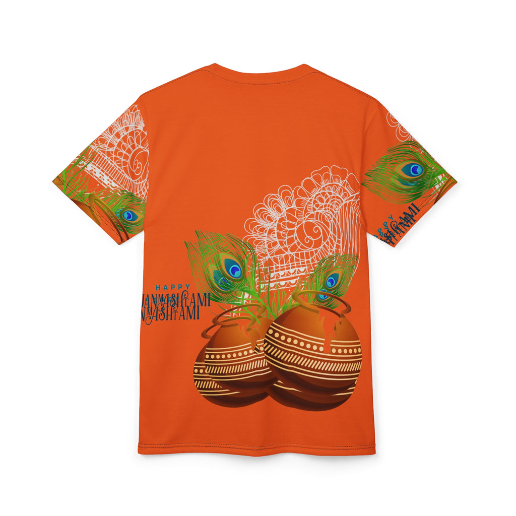 Krishna Janmashtami Pot & Peacock Feather Tee