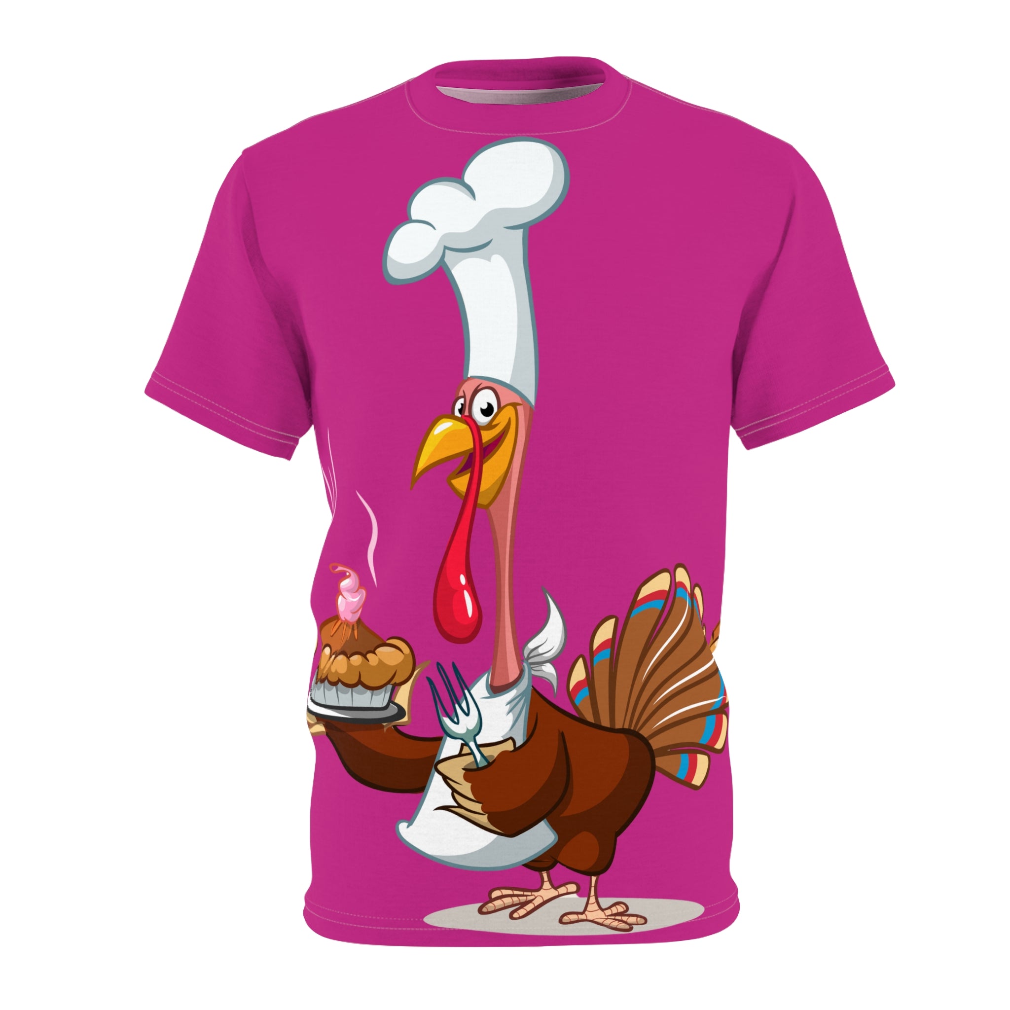 Chef Turkey T‑Shirt — Funny Thanksgiving Chef Turkey Pie Tee