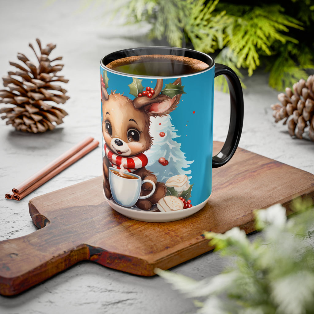 Cute Christmas Reindeer Coffee Mug (11oz & 15oz)