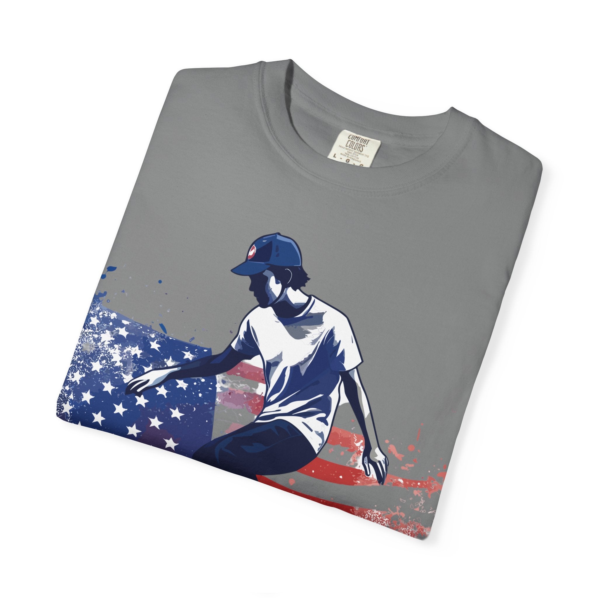Skateboarder American Flag T-Shirt