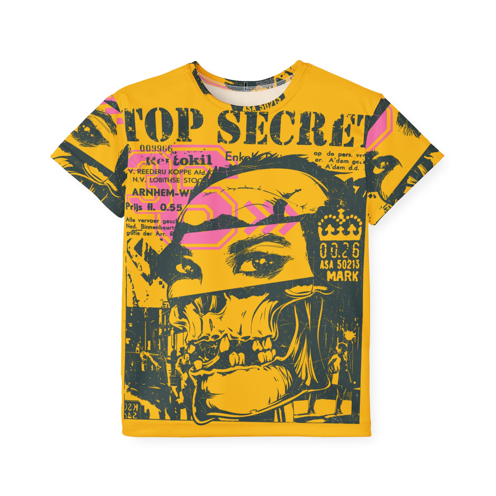 Kids Jersey - 'Top Secret' Graffiti Skull All-Over Print