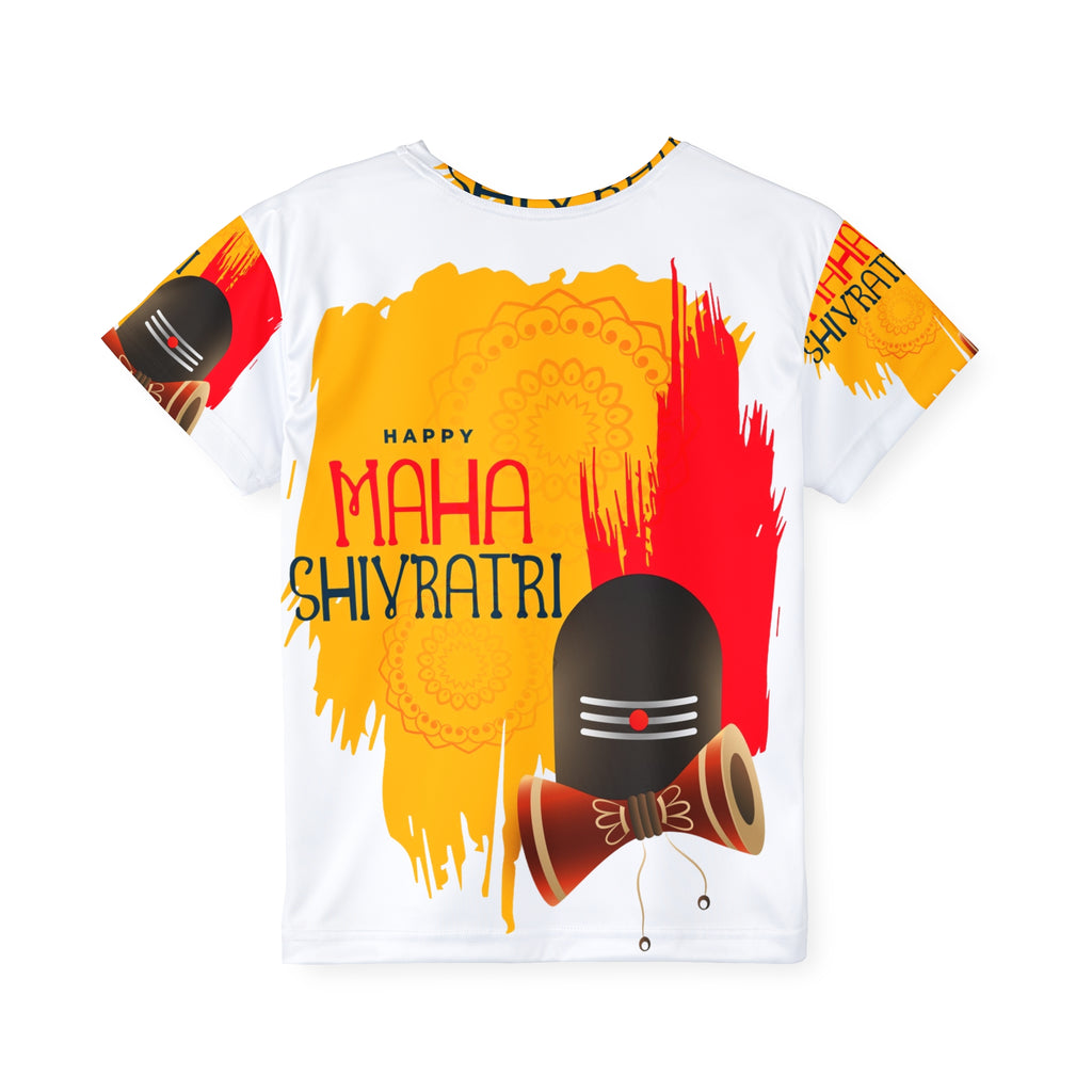 Kids Maha Shivratri Sports Jersey - Hindu Festival Graphic Tee