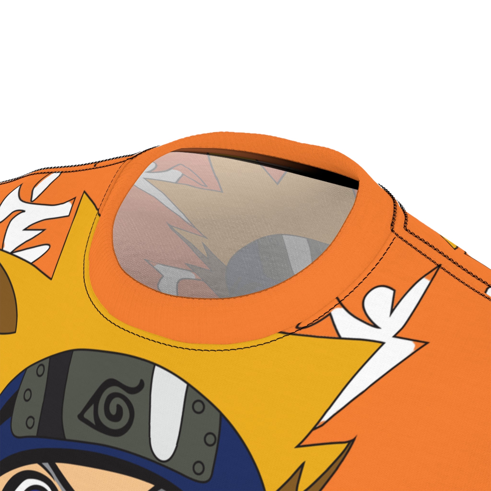 Naruto Anime Graphic Tee — All-Over Print Orange Ninja T‑Shirt