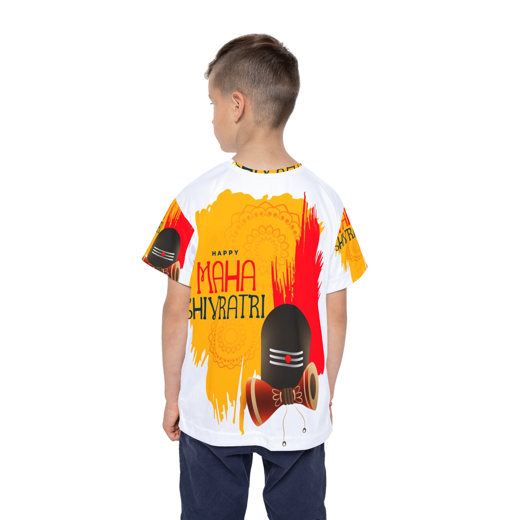 Kids Maha Shivratri Sports Jersey - Hindu Festival Graphic Tee