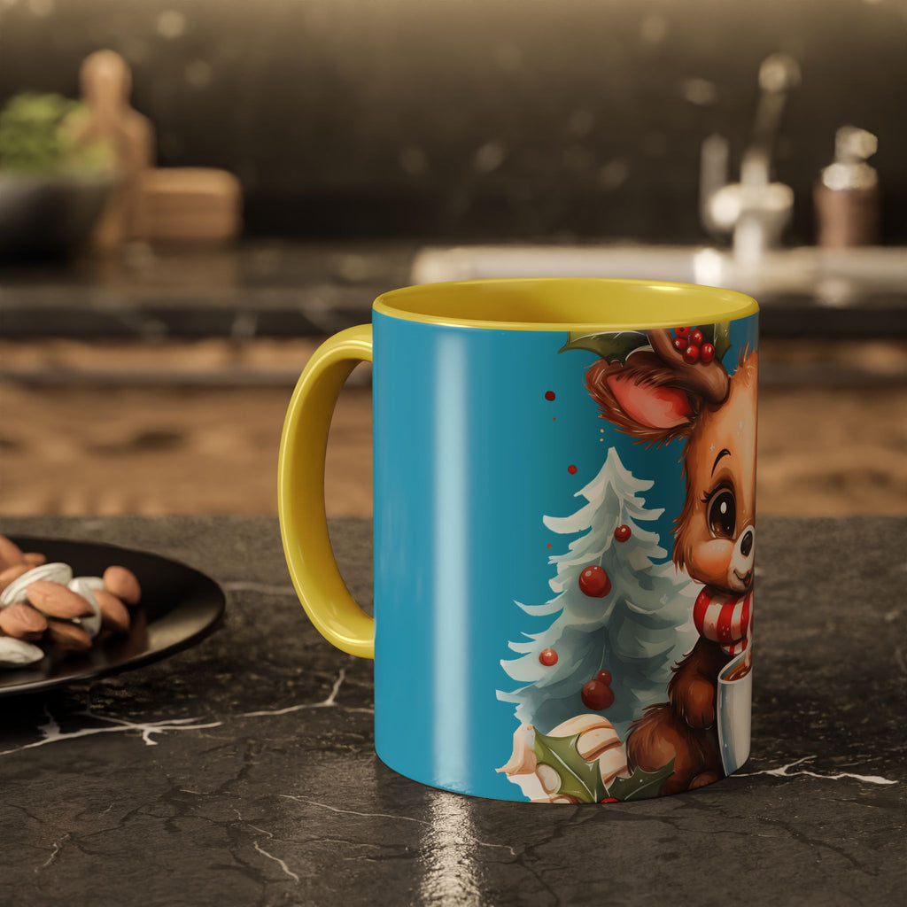 Cute Christmas Reindeer Coffee Mug (11oz & 15oz)