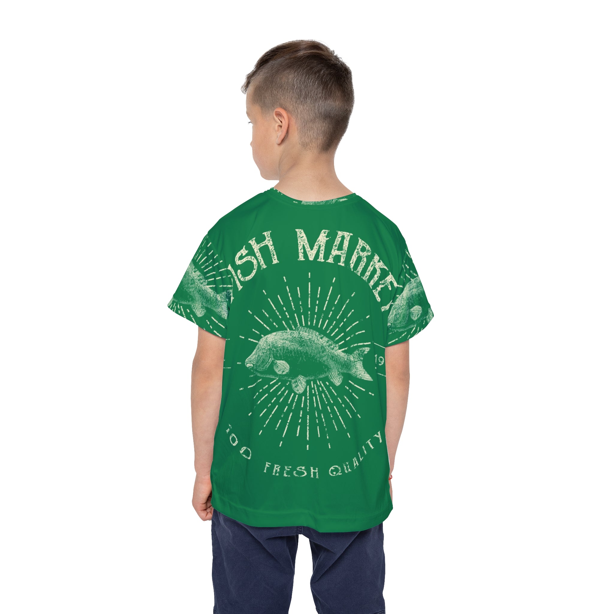 Kids Jersey - Vintage Fish Market Graphic