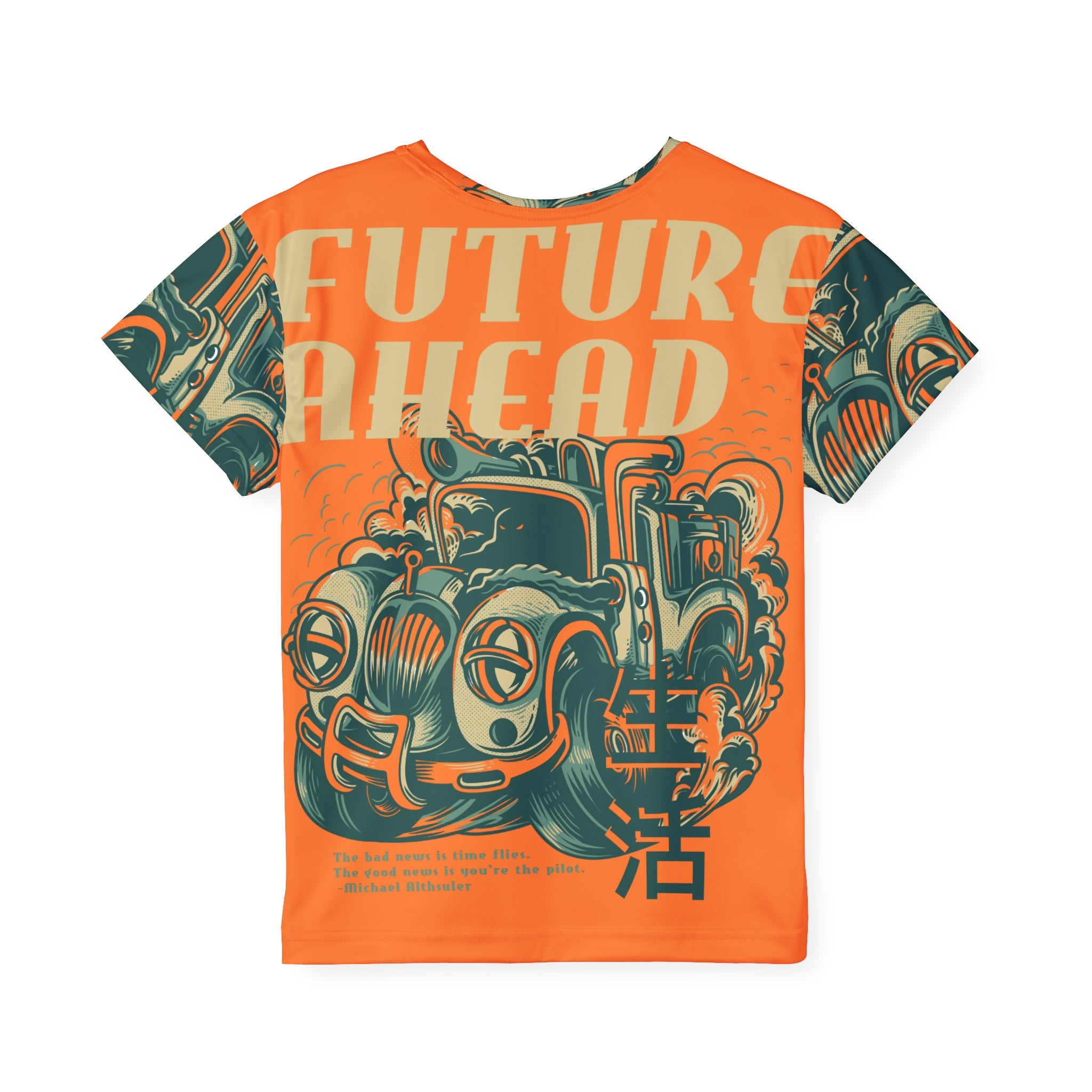 Kids Jersey — 'Future Ahead' Vintage Hot Rod Graphic