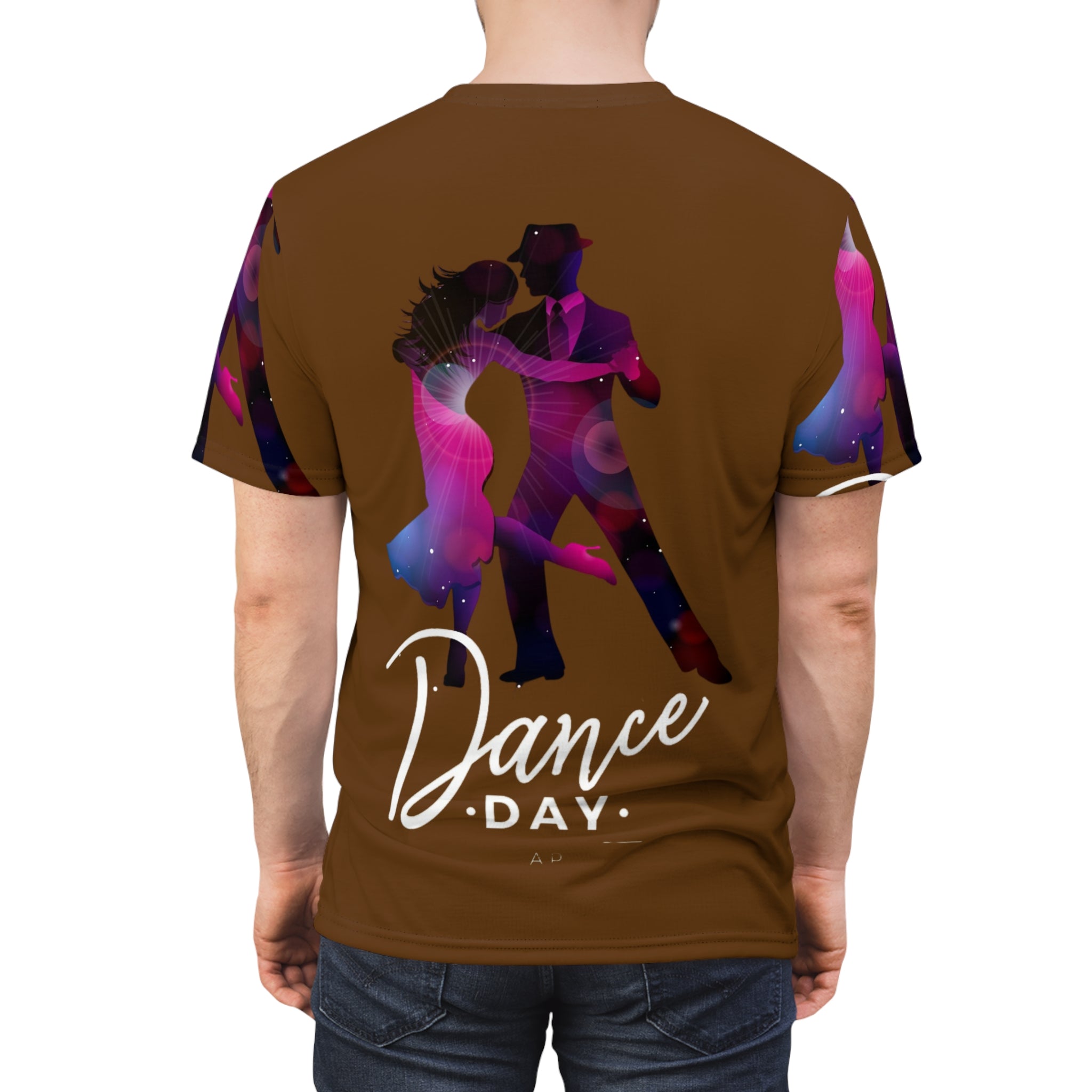 Dance Day Tee — Colorful Ballroom Dance Couple Graphic Shirt