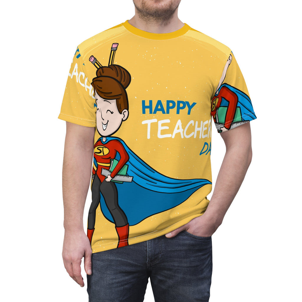 Happy Teacher Day Superhero Tee