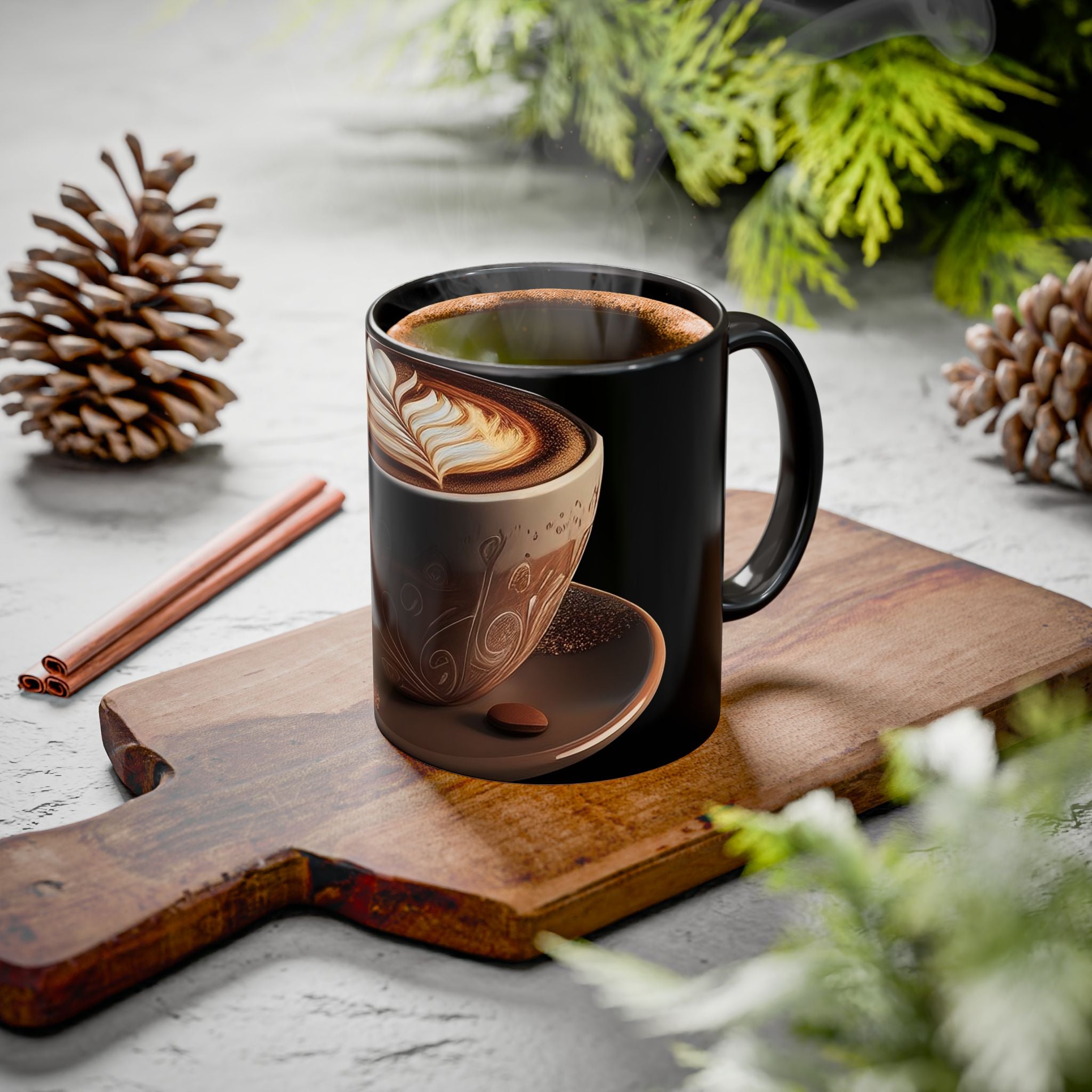 Coffee Latte Art Mug – Ceramic 11oz/15oz