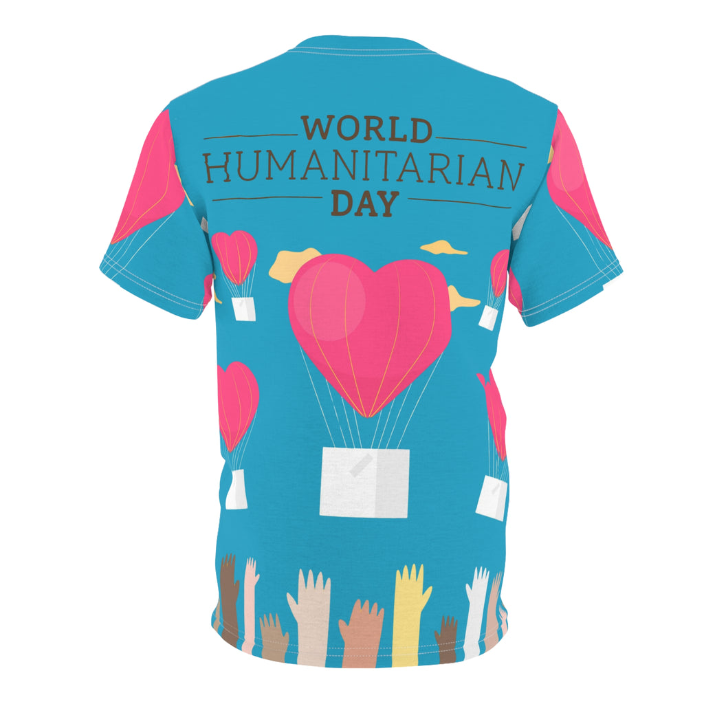 World Humanitarian Day Tee — Heart Balloon Charity All-Over Print
