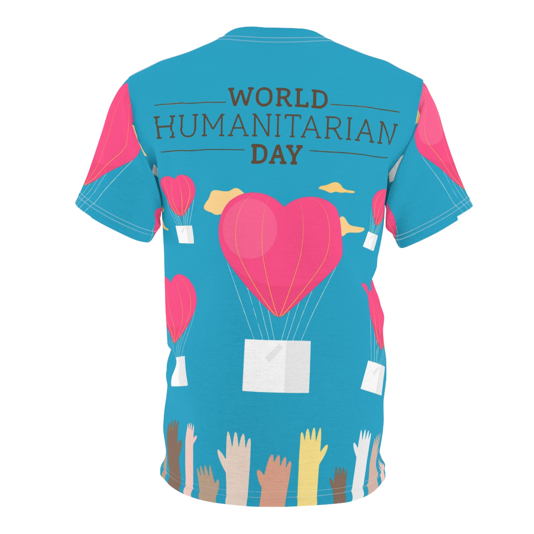 World Humanitarian Day Tee — Heart Balloon Charity All-Over Print