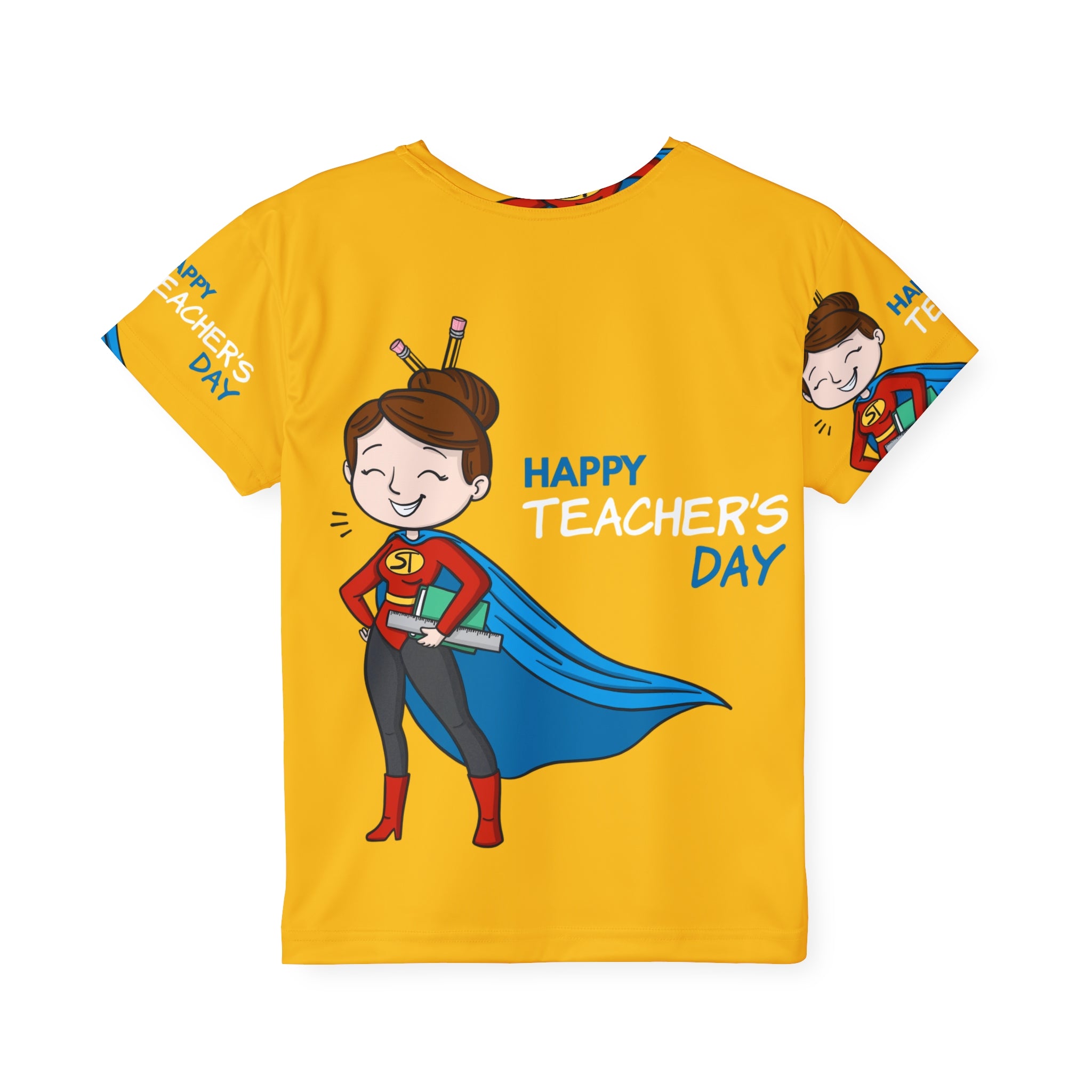 Kids Teacher’s Day Jersey — Super Teacher Graphic Tee