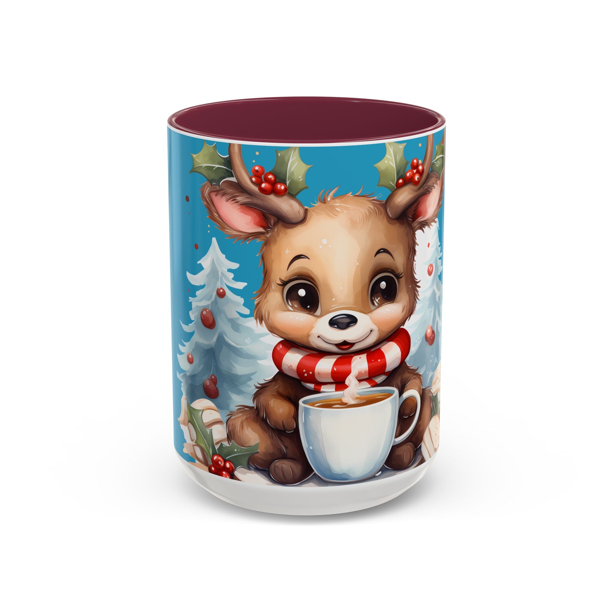 Cute Christmas Reindeer Coffee Mug (11oz & 15oz)