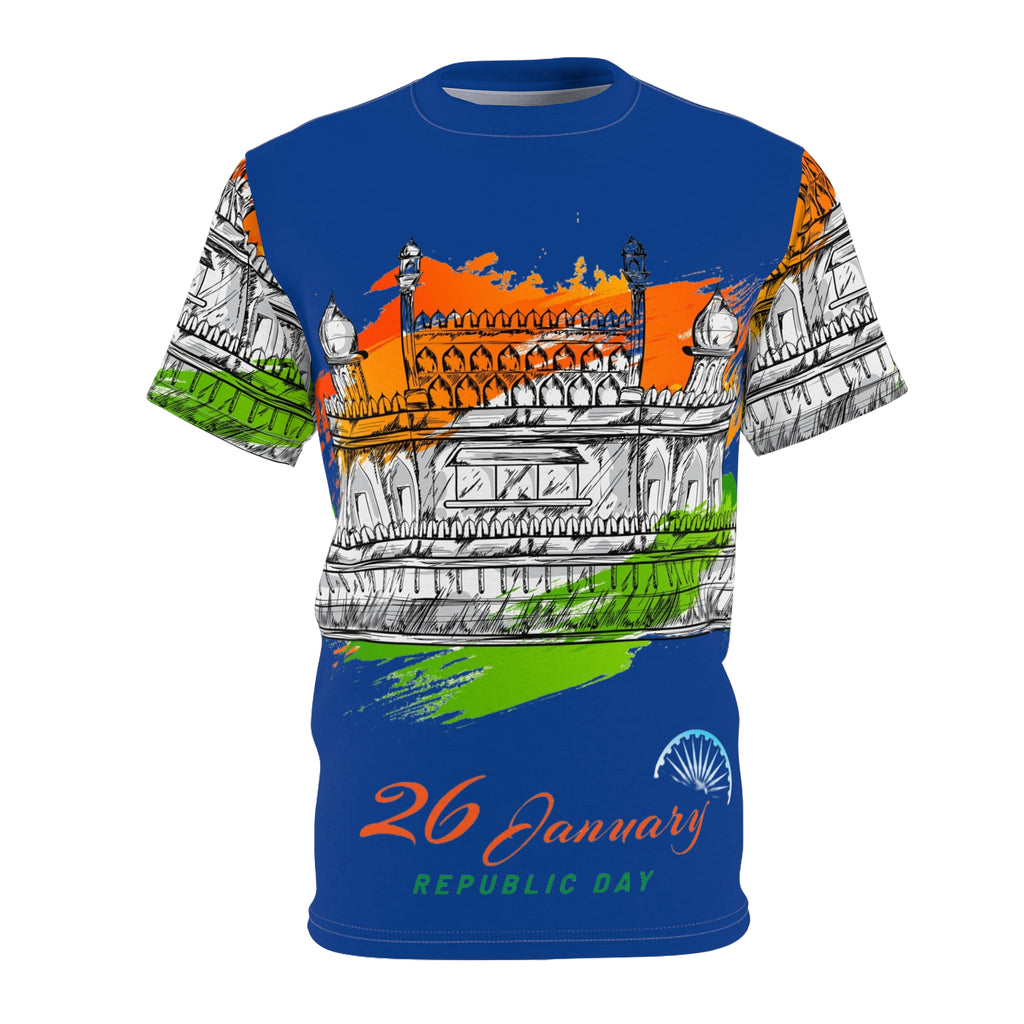 Republic Day 26 January Tee — India Tricolor Monument All-Over Print