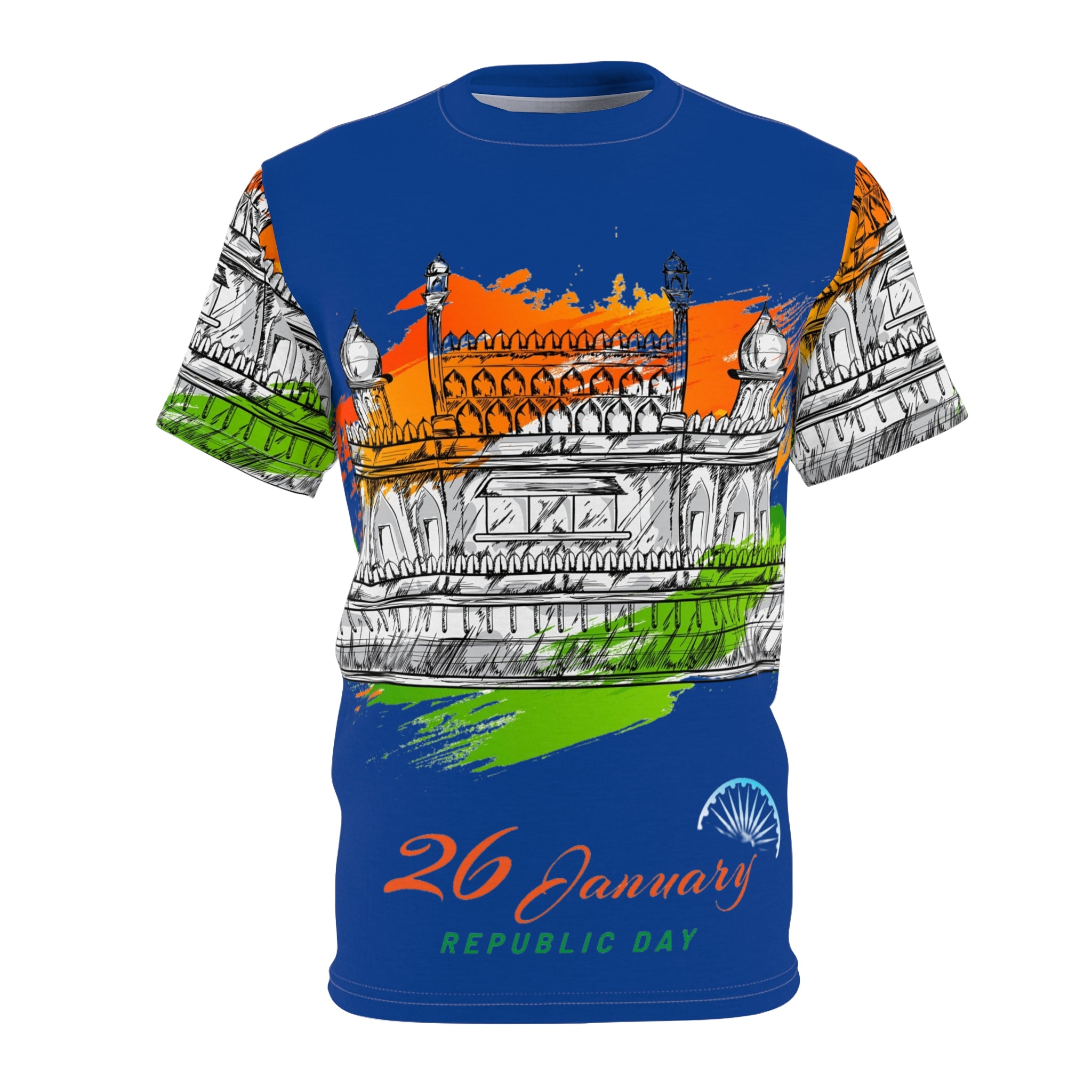 Republic Day 26 January Tee — India Tricolor Monument All-Over Print
